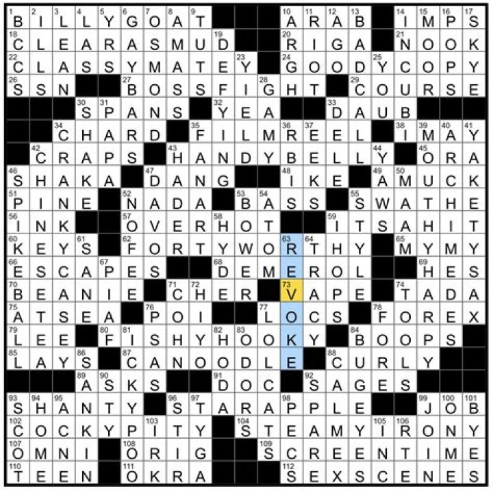 Washington Post Crossword Answers for May 26 2023